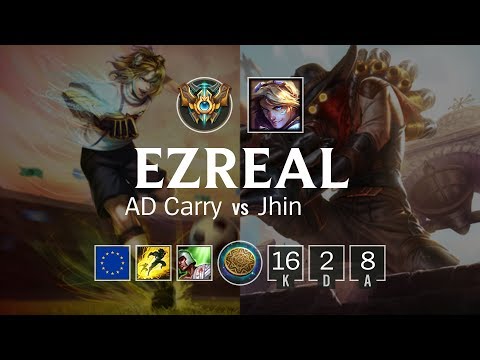 Ezreal AD Carry vs Jhin - EUW Challenger Patch 8.7