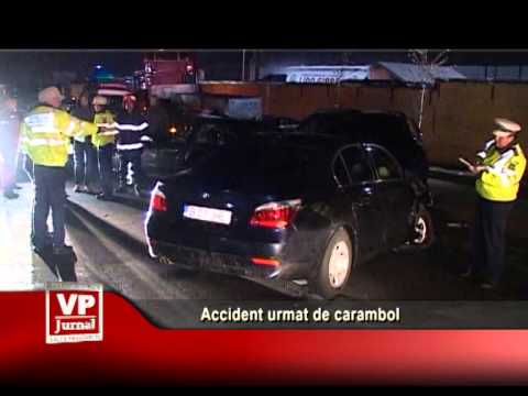 Accident urmat de carambol