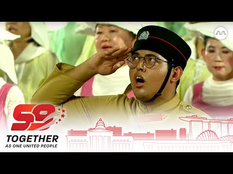 Shabir with a soulful rendition of 'Majulah Singapura' | National Day Parade 2024