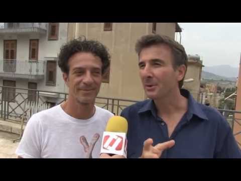 Interview with Ficarra and Picone on the set of the film L'ora Legale