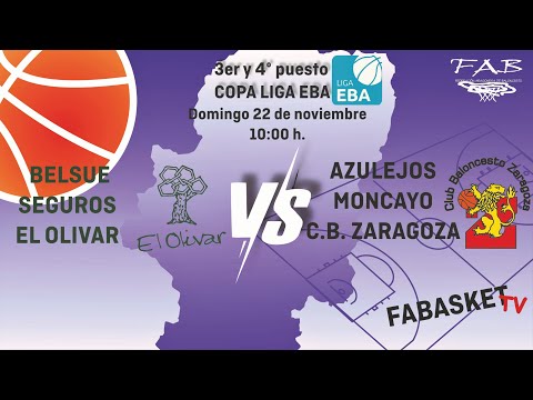 Copa Liga EBA: Seguros Belsué El Olivar - CBZ Azulejos Moncayo
