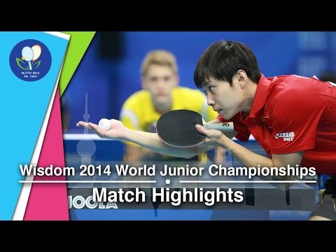 2014 Junior Worlds Highlights: Anton Kallberg (SWE) Vs Yu Ziyang (CHN)