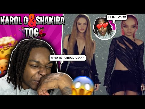 first time HEARING KAROL G!!! | KAROL G, Shakira - TQG (Official Video)