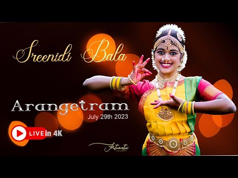 Sreenidi Bala | Bharathanatyam Arangetram | 4K Livestream