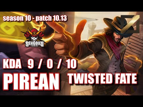 【韓国サーバー/M1】SG PIREAN ツイステッドフェイト(Twisted Fate) VS タリック(Taric) MID - Patch10.13 KR Ranked【LoL】