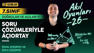 7. Sınıf Matematik Doğrular ve Açılar: Açıortay Konu Anlatımı, Soru Çözümü | Ozan Alper #26