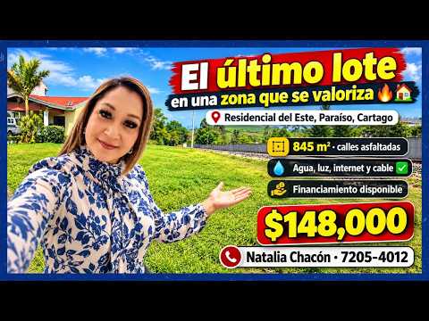 Lote en Venta Paraíso de Cartago Costa Rica $148,000 | 845 m2, Residencial del Este
