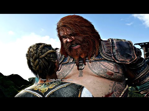 THOR Destroys Heimdall Scene - God of War 5 Ragnarok PS5 (4K 60FPS)