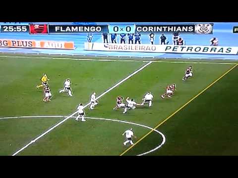Flamengo 0x3 Corínthians - impedimento mal marcado no inicio do jogo!
