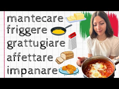 Tutti i VERBI per CUCINARE in ITALIANO: Lezione di LESSICO ITALIANO per Stranieri (livello avanzato)