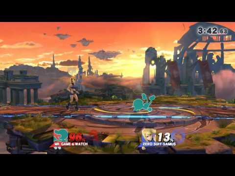 Super Smash Bros. Wii U: Mr. Game & Watch (OutcastAutumn) vs. Zero Suit Samus