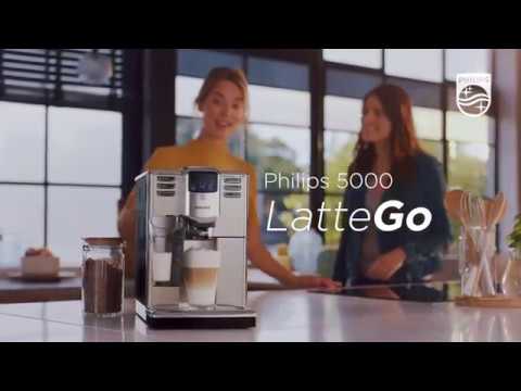 Kavos aparatas Philips Espresso EP5335/10 Su pieno plakikliu, Automatinis, Nerūdijantis plienas / juodas video