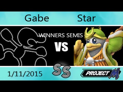 SGT 01/11 - Gabe (GnW) Vs. Star (DeDeDe, Sonic) Project M Winners Semis
