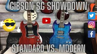 Video thumbnail for Gibson SG Standard VS. Gibson SG Modern by Guitars with David