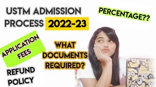 university of science and technology meghalaya admission 2022-23 // admission process// USTM