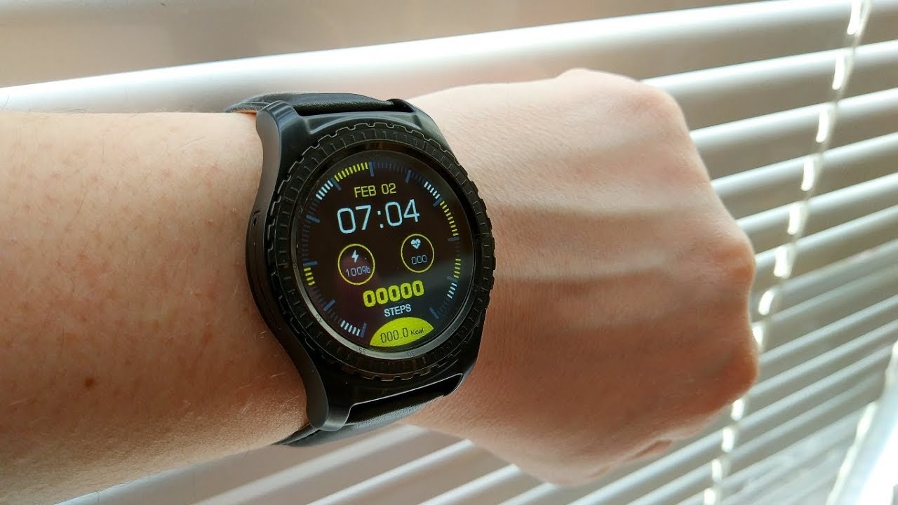 Умные часы KingWear KW28, серебряные