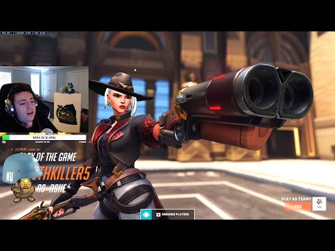 CODEY INSANE ASHE - POTG! [ OVERWATCH 2 TOP 500 ]
