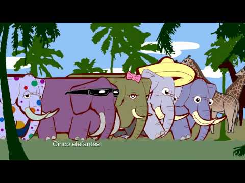 LOS GRANDES ELEFANTES (ESPAÑOL) Learn Spanish with Habla Blah Blah songs for kids!