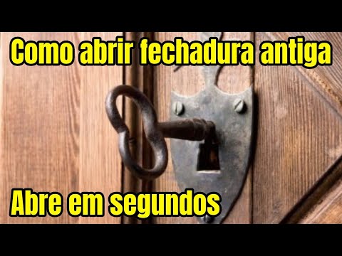 Como Abrir Fechadura Gorge (Fechadura antiga - Fechadura Velha) MUITO FÁCIL 