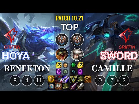 GRF Hoya Renekton vs GRF Sword Camille Top - KR Patch 10.21