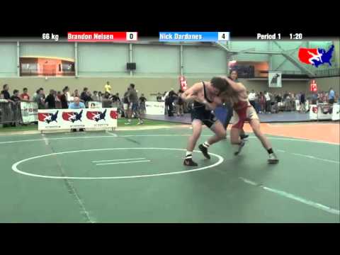 Brandon Nelsen vs. Nick Dardanes at 2013 ASICS University Nationals - FS