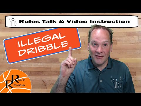 An illegal dribble (double dribble) doesn't happen often, so don't be surprised when it does.