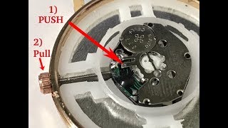 How to Remove Crown & Stem from Quartz Movement Watch