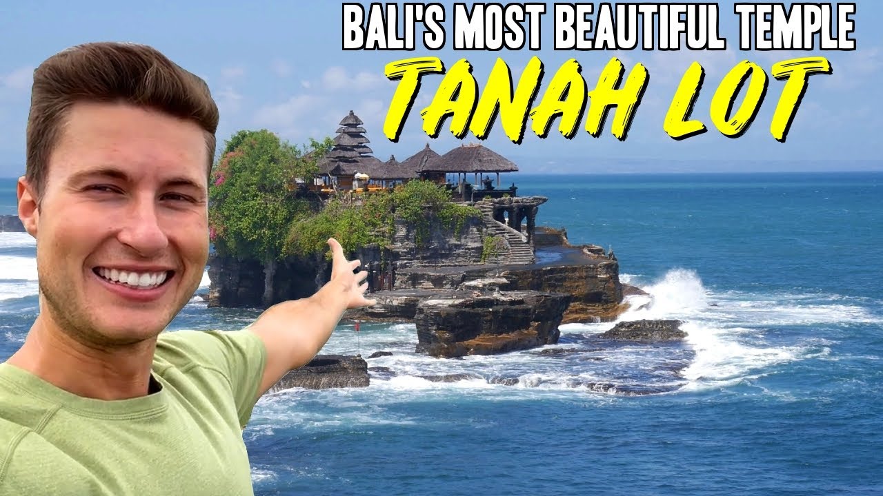 Join a traveler as he explores the Tanah Lot Temple in this captivating video.
