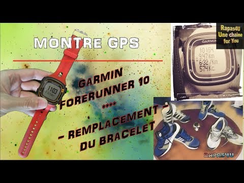 REMPLACER BRACELET silicone - Montre GPS GARMIN FORERUNNER 10 - DIY // TUTO Edition Sport -Rapas4U