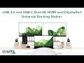 Plugable USB 3.0 and USB-C Dual 4K Display Docking Station