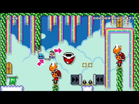 Rainbow Koopa Jumping 2 by Klasflod SMM2