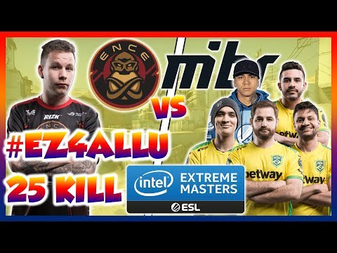 Allu vs MIBR Highlights IEM Chicago 2019 * Dust2