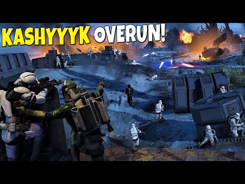 Kashyyyk Beaches Overrun by DROID ARMY! - Star Wars EAW: Fall of the Republic Mod S2E5