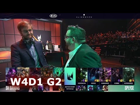 SK Gaming vs Splyce | Week 4 Day 1 of S9 LEC Spring 2019 (ex-EULCS) | SK vs SPY W4D1
