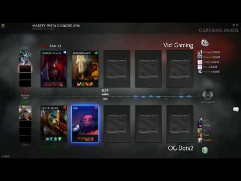 OG vs Vici Gaming Game 1 - MDL 2016 Autumn LAN -  LD & GoDz
