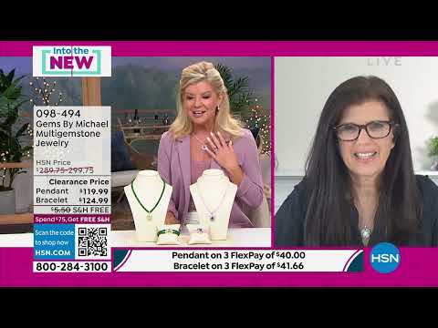 Gems By Michael Multigemstone Pendant with Bead Necklace