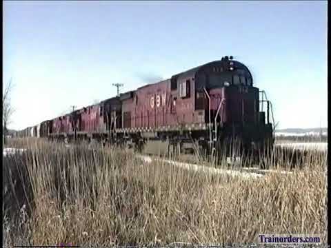 Classic Railroad Series 1202 - GB&W Alcos in snow - 1992