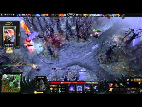 Dota2 Custom Game Fun! 10v10 Pudge+DS 46 kills 87 assists!