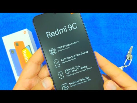Xiaomi Redmi 9C Twilight Blue Mobile Phone Unboxing and More