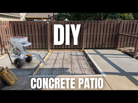 DIY Easy Concrete Slab Pour Start to Finish | Patio Extension | Mudmixer