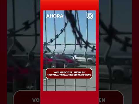 Volcamiento de lancha en Talcahuano deja tres desaparecidos