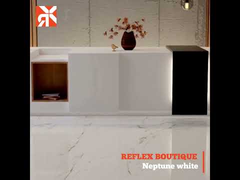 Carrelage sol poli effet marbre Neptune White