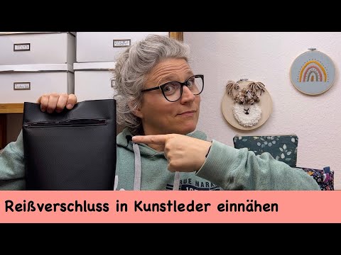 Wie nähe ich ein Reißverschlussfach in Kunstleder ein / Tipps und Tricks