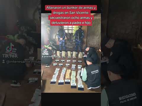 Allanaron búnker de drogas en San Vicente
