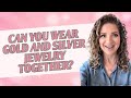 Gold And Silver Necklace Worn Together