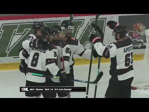 Optibet hokeja līga.  PRIZMA - Dinamo Rīga. Spēles labākie momenti. (17.09.2022)