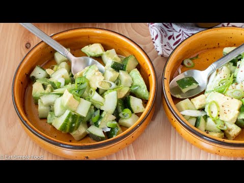 Addicting Avocado Cucumber Salad Recipe - Eat Simple Food