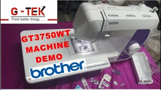 Brother GS 3750WT Sewing Machine Demo