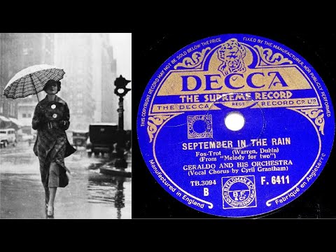78 RPM – Geraldo and His Orchestra – September In The Rain (1937)