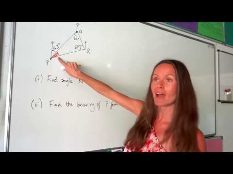 The Maths Prof: Calculate Bearings EXAM QUESTIONS